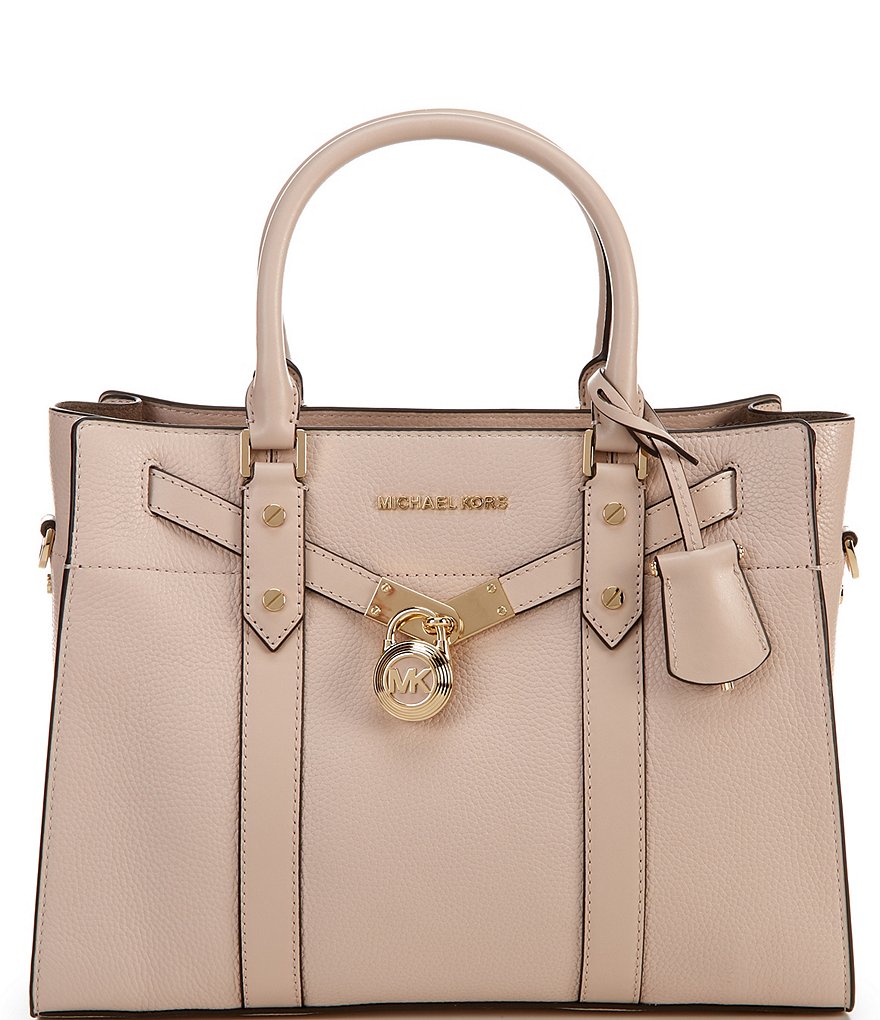 Michael Kors Nouveau Hamilton Large Leather Satchel Bag