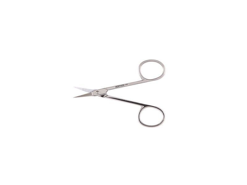 HERITAGE G103C Embroidery Scissor, Fine Point. Curved Blade