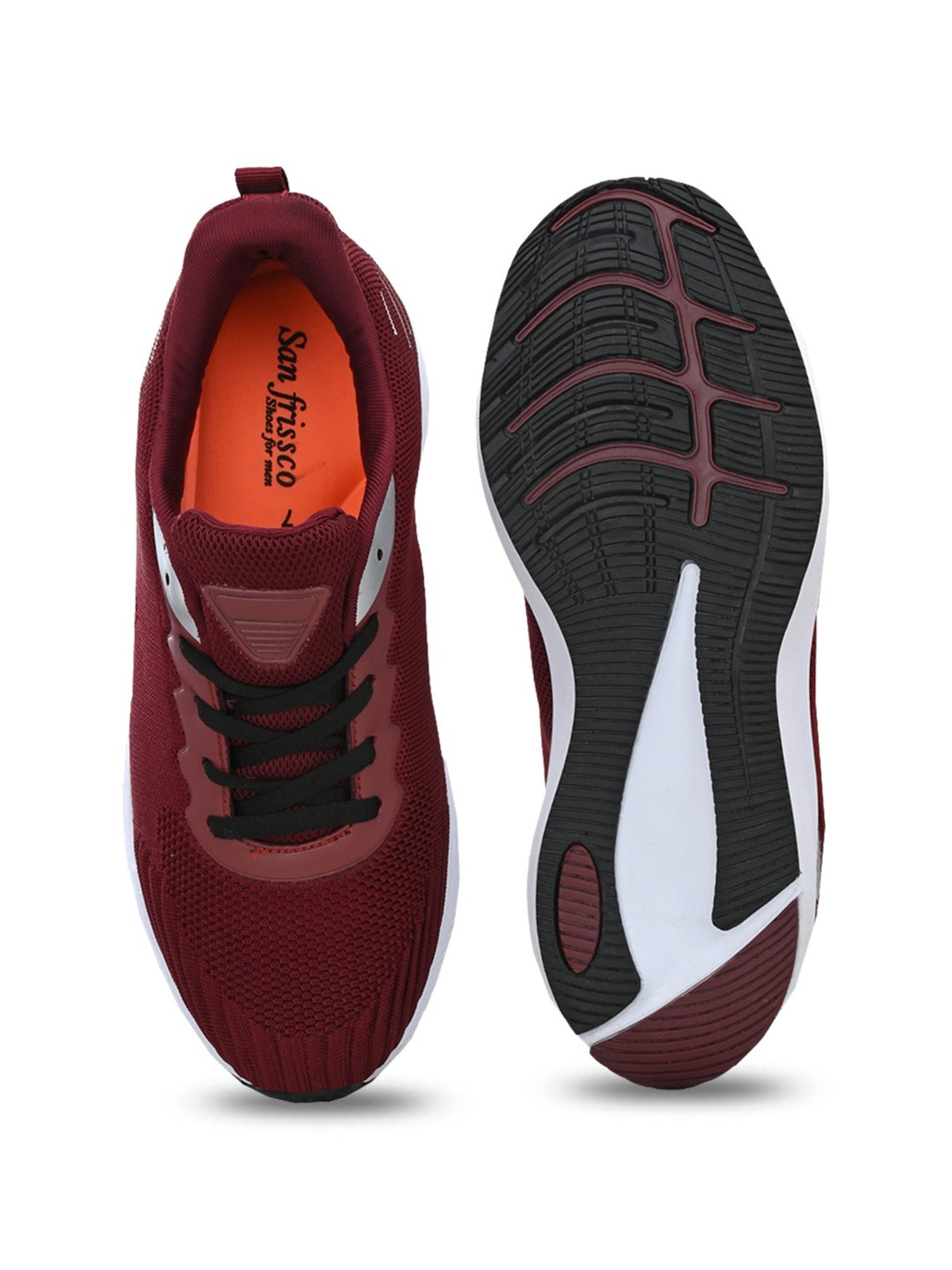 San Frissco Men's Maroon Running Shoes