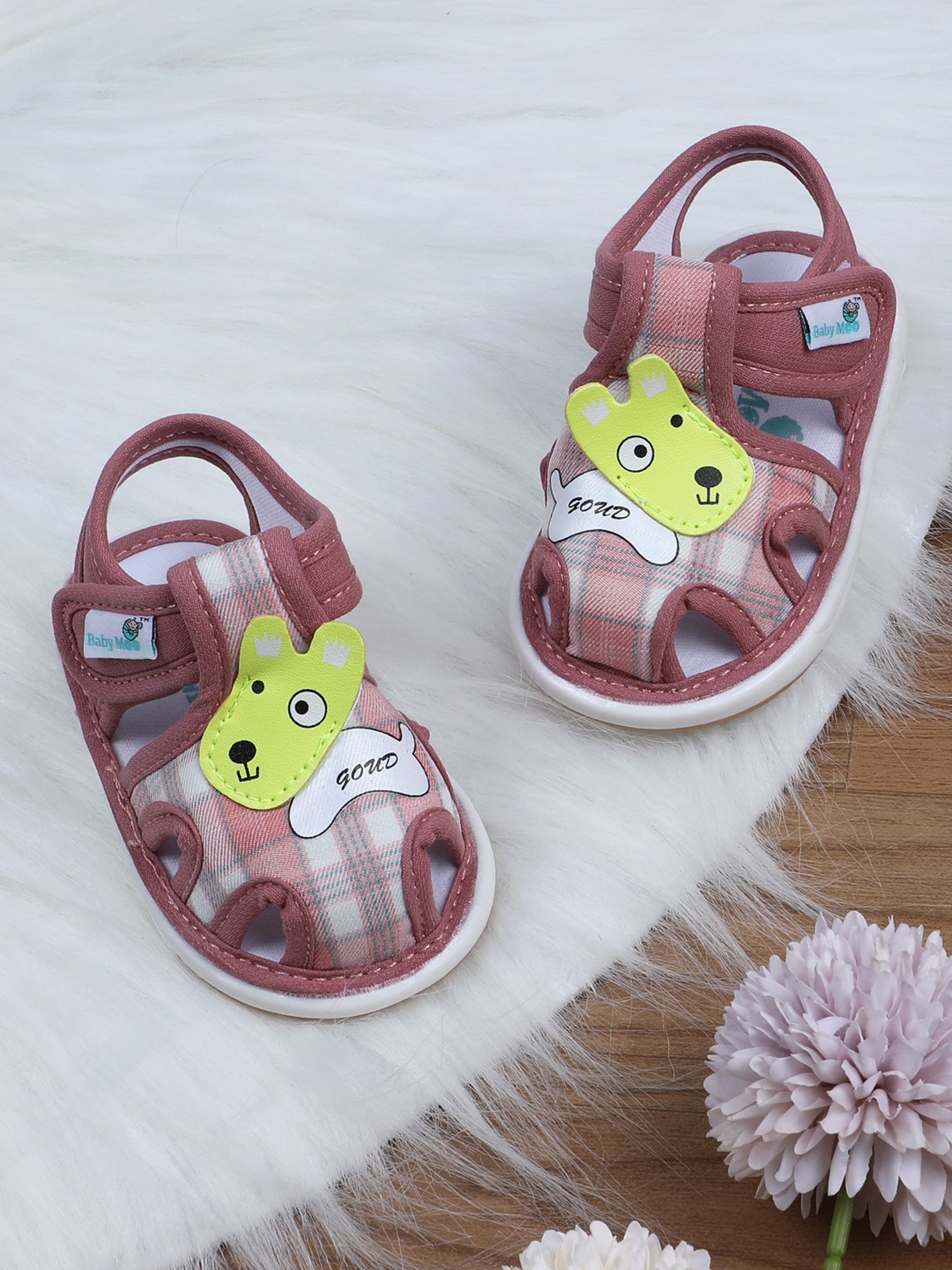 Passion Petals Kids Pink Sling Back Clogs