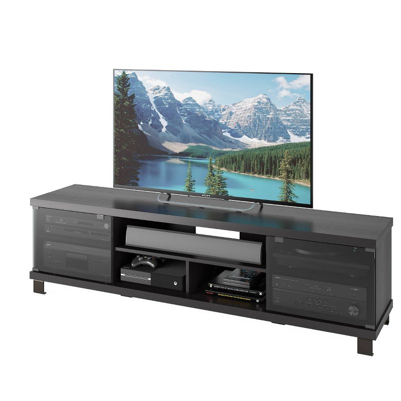Holland Extra Wide Ravenwood TV Component Bench Black 71" - Sonax