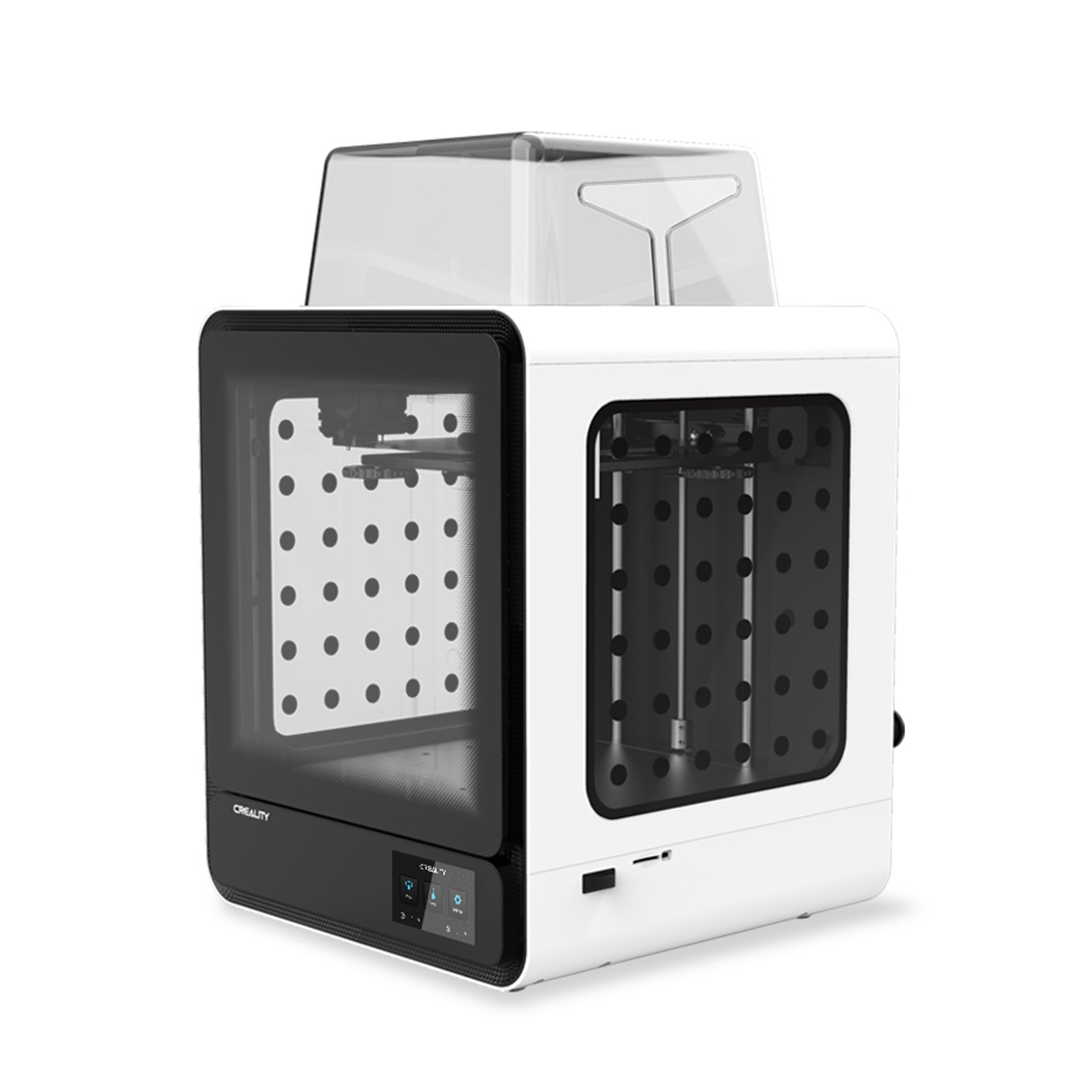 Original Creality CR-200B Desktop 3D Printer Ultra-Quiet Mainboard 200x200x200mm Print Size Support Filament Detection Resume Printing with 4.3 Inch Color Touchscreen 8G SD Card PLA Sample Fialment