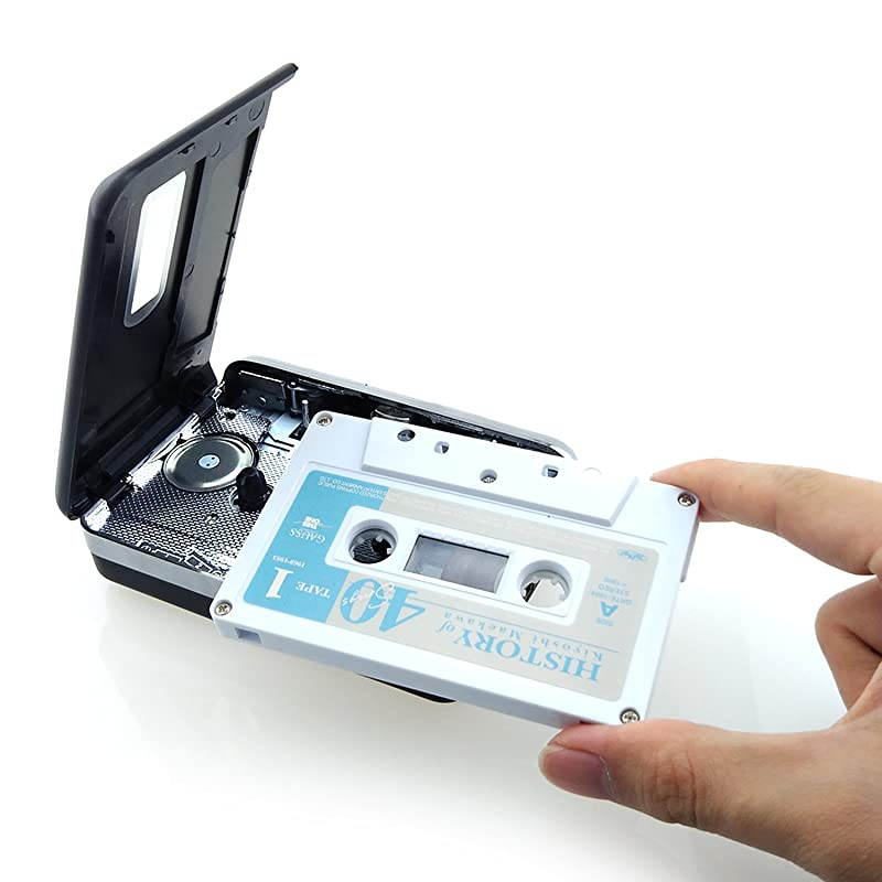 Cassette Player Portable Tape Player Captures MP3 Audio Music via USB Compatible with Laptops and Personal Computers Convert Walkman Tape Cassettes to iPod Format
