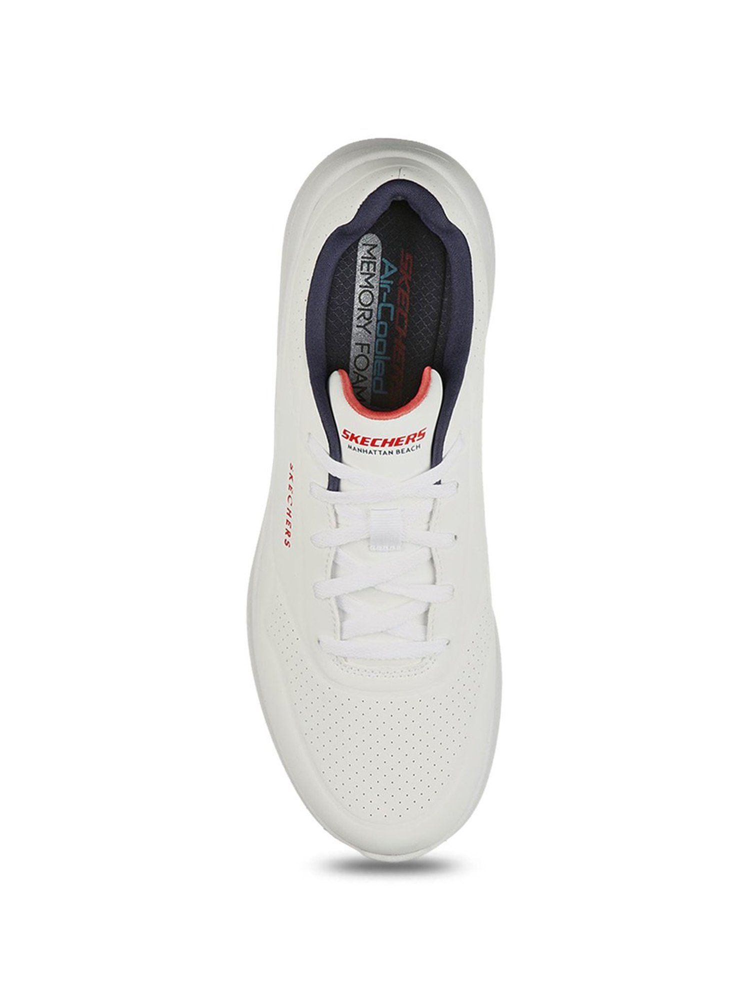 Skechers Men's ULTRA FLEX 2.0 White Navy Red Casual Lace Up Shoe