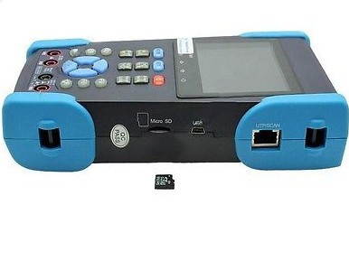 3.5" LCD CCTV Tester for IP & Analog camera testing with function of PTZ, UTP Cable Test, POE Test, Digital Multimeter and cable scan