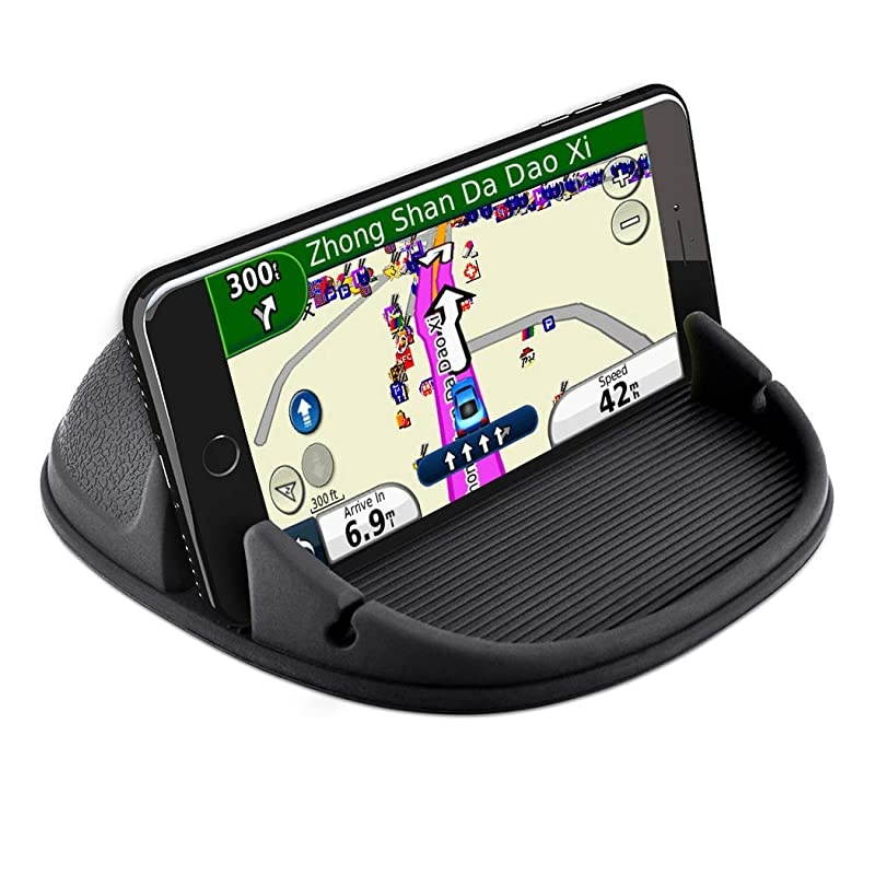 Phone Holder Phone Mount AntiSlip Silicone Pad for Dashboard Cell Phone Holder Phone Holder Desk Phone Stand Compatible with iPhone XRXSSamsung Galaxy Note 89S8S9GPS Devices