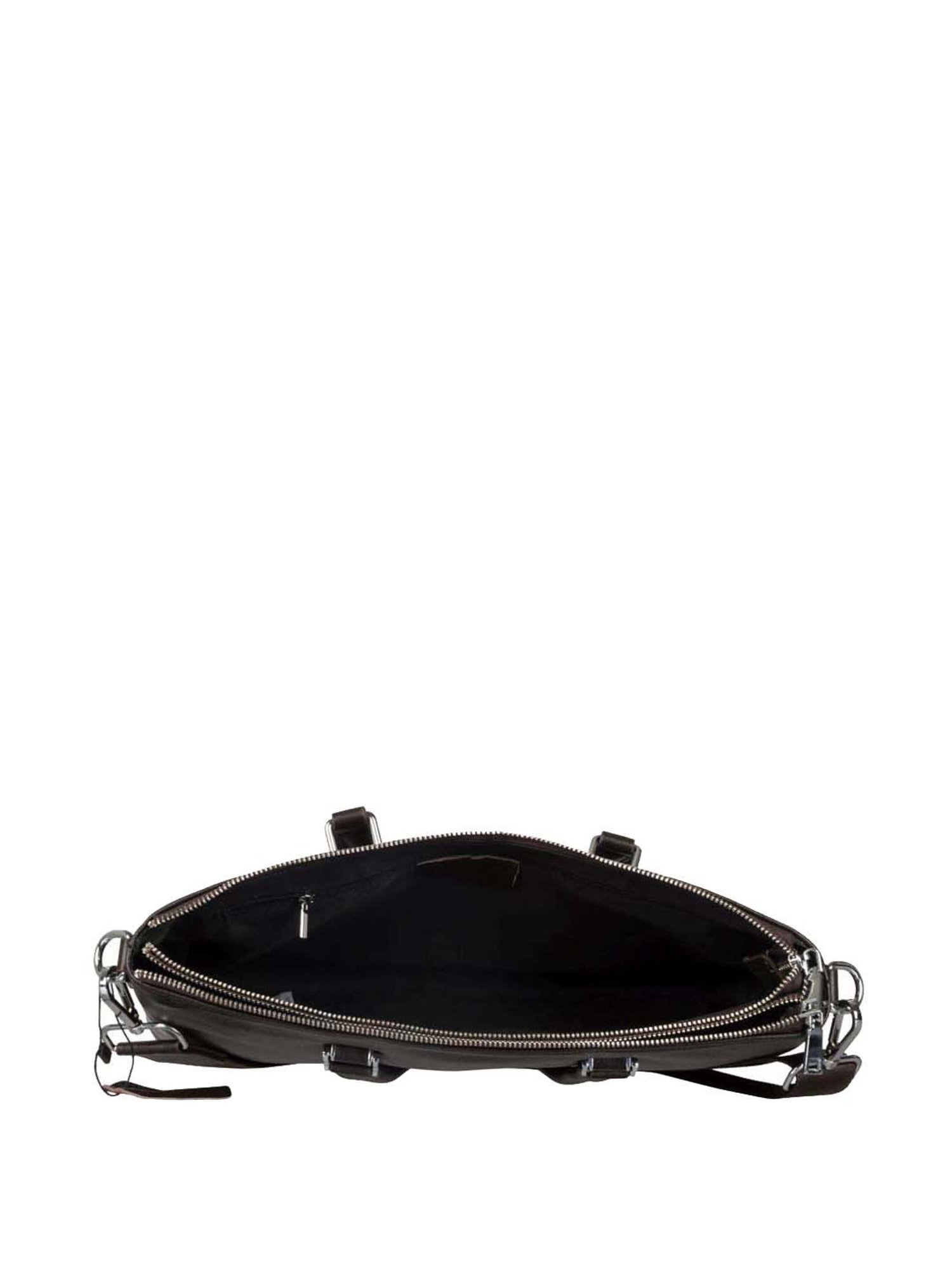 BULCHEE Brown Leather Large Laptop Messenger Bag