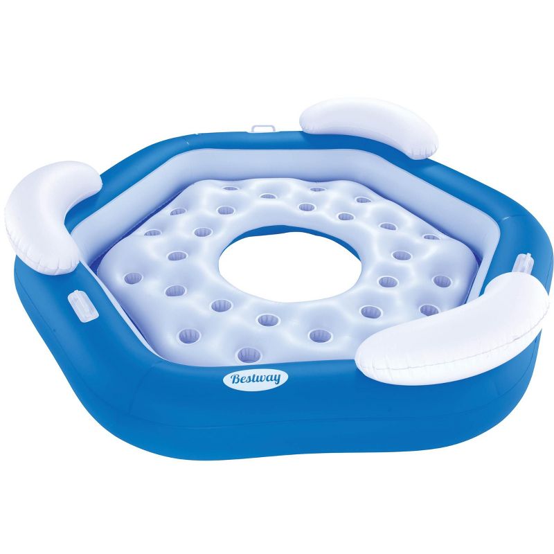 Bestway 3-Person Floating Water Island Lounge Raft With Open Bottom | 43111E