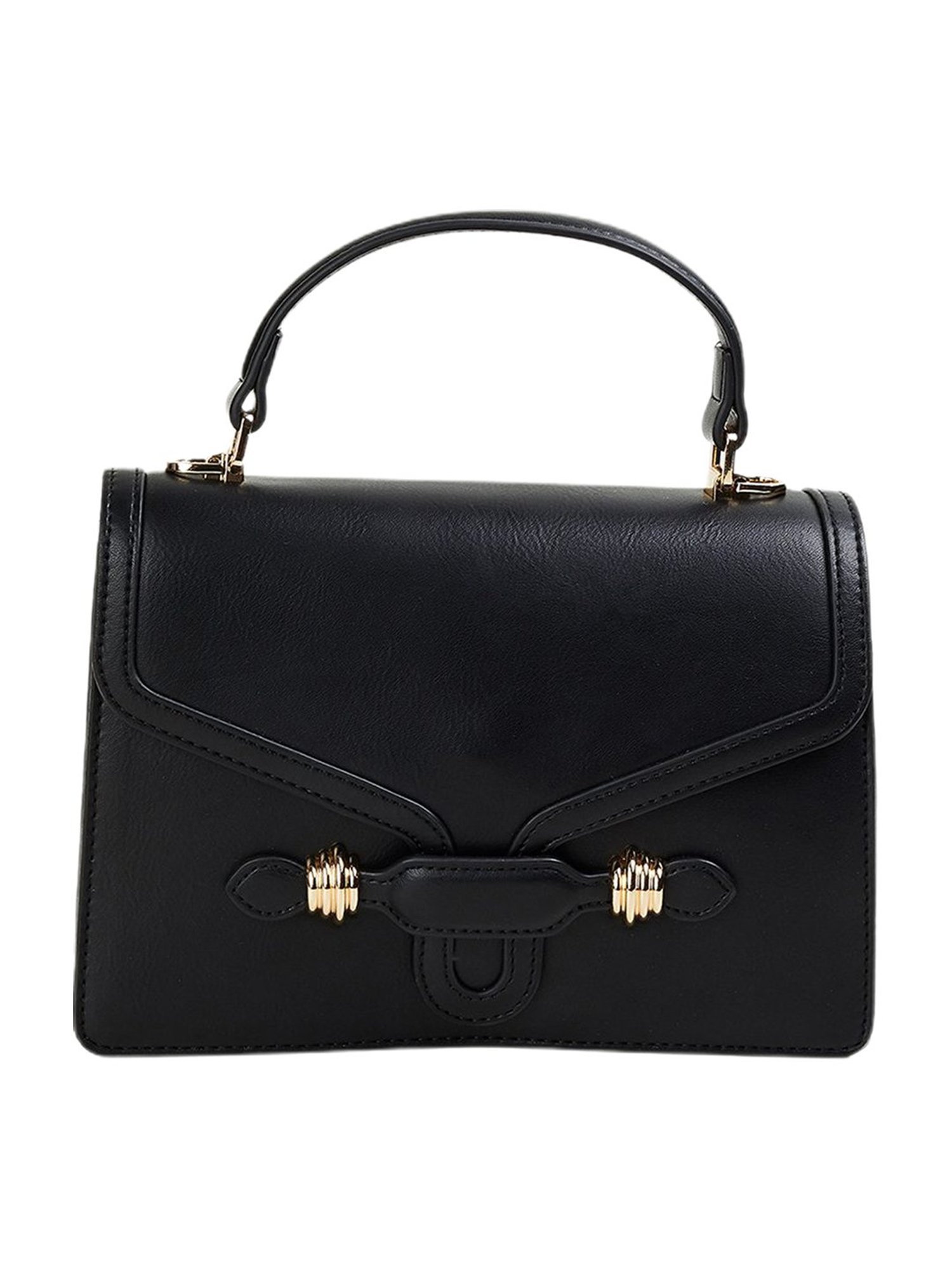 Code by Lifestyle Black Satchel Handbag