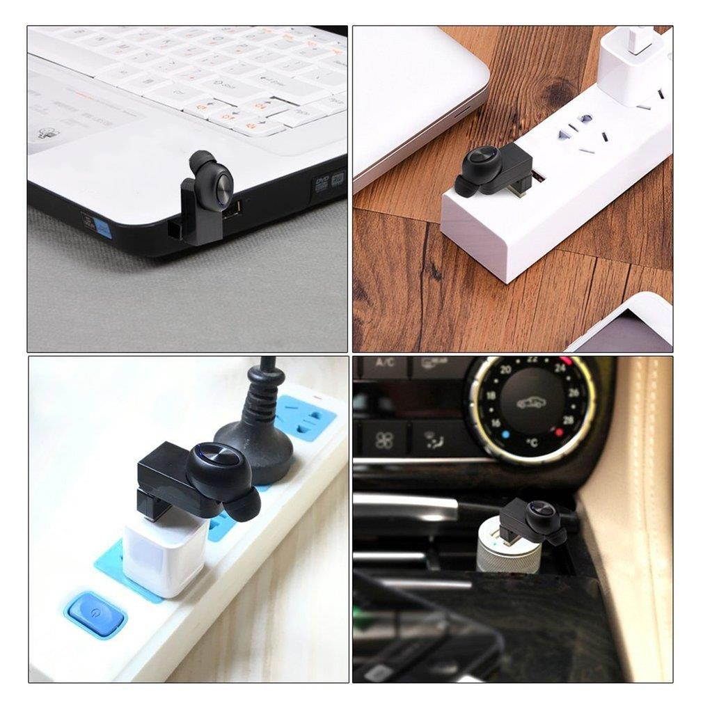 Mini USB Magnetic Charging Bluetooth Wireless Earphone In-ear Stereo Earbuds Hand-free Headset With Microphone For Smartphone