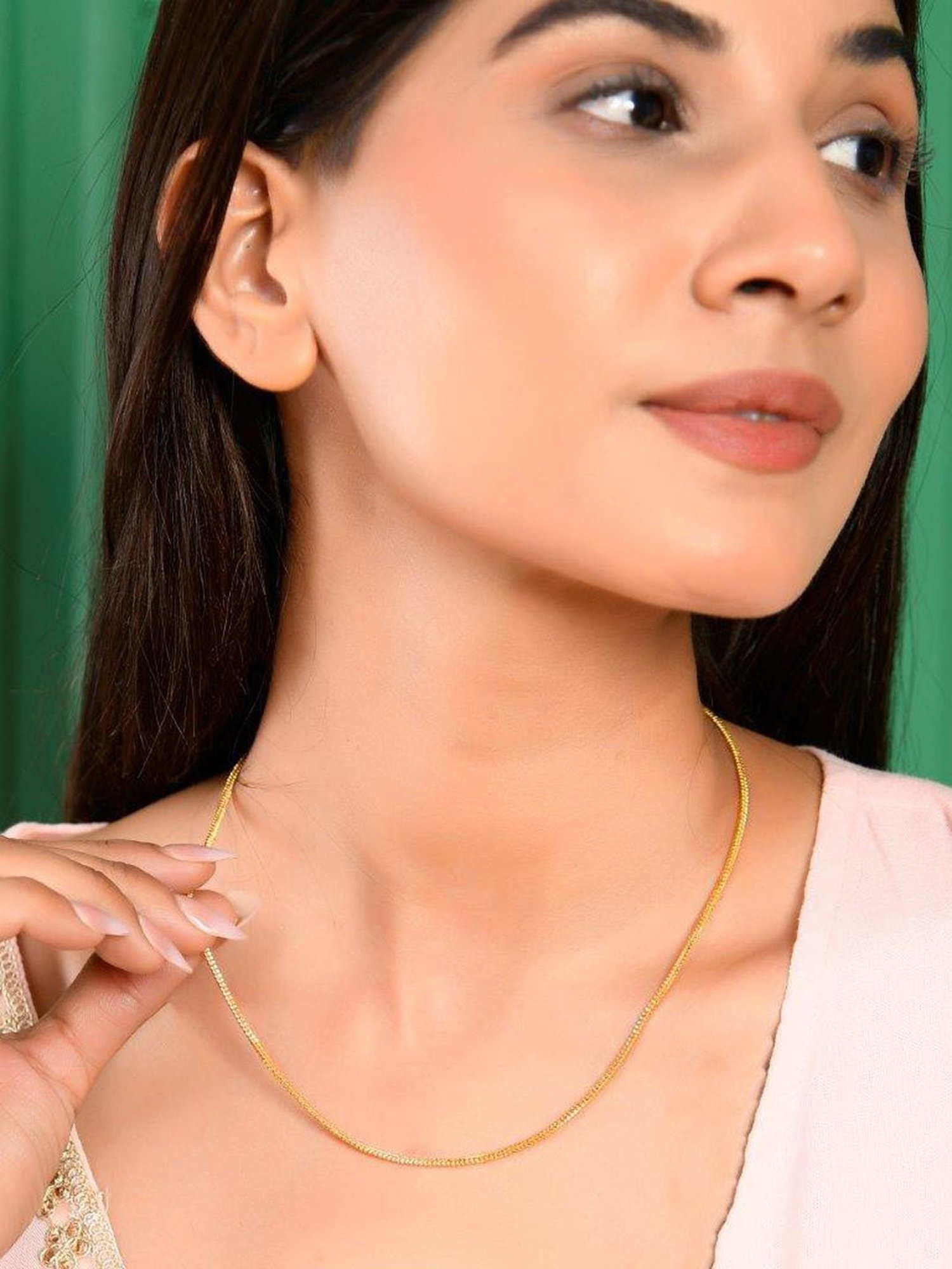 NVR Rhodium-Plated Stainless Steel Bohemian Chain for Men