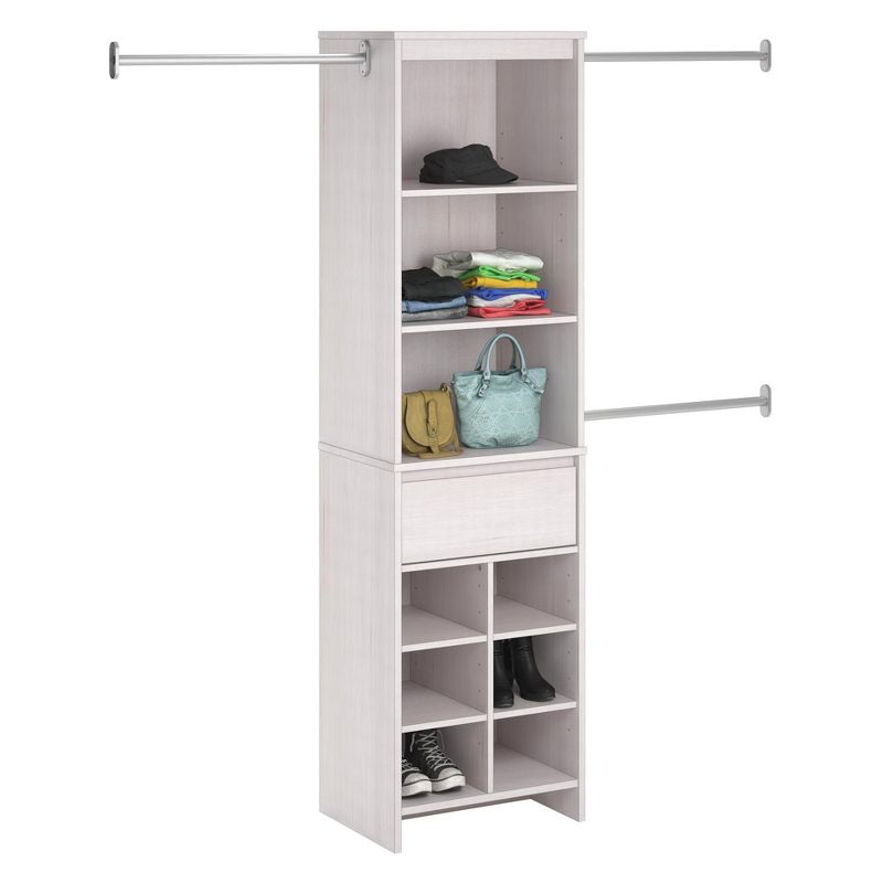 Home Basics Over the Door Metal Closet Rod, Silver