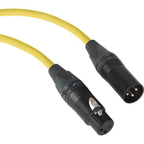 Kopul Premium Performance 3000 Series XLR M to XLR F Microphone Cable - 25' (7.6 m), Yellow