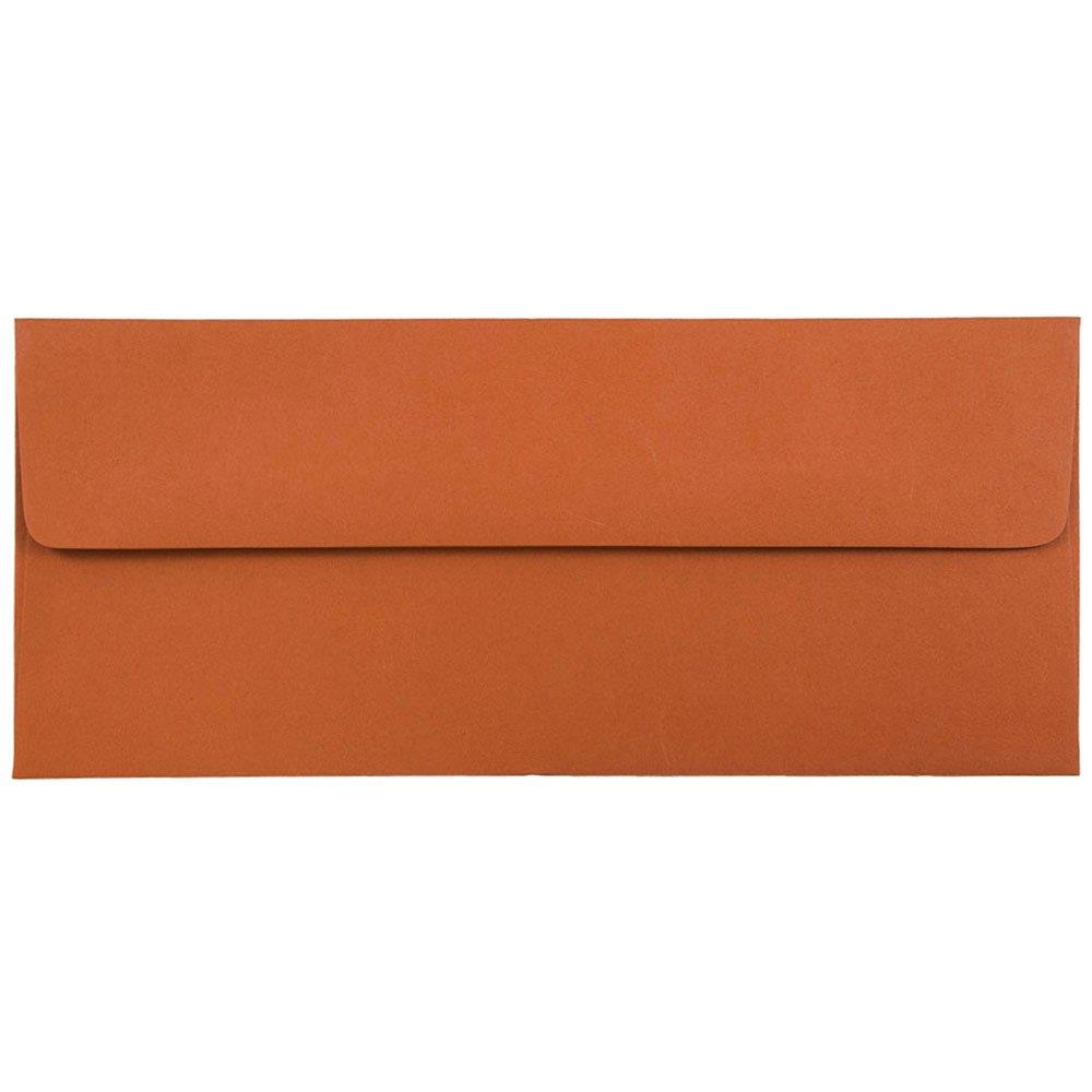 JAM PAPER #10 Business Premium Envelopes - 4 1/8 x 9 1/2 - Dark Orange - 50/Pack