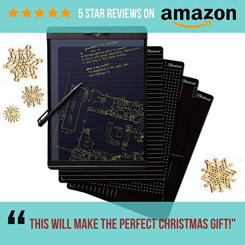 Blackboard Note 5.5 x 7.25 inches - Paperless Notepad - Authentic