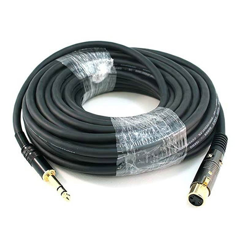 104774 50Feet Premier Series XLR Female to 14Inch TRS Male 16AWG Cable