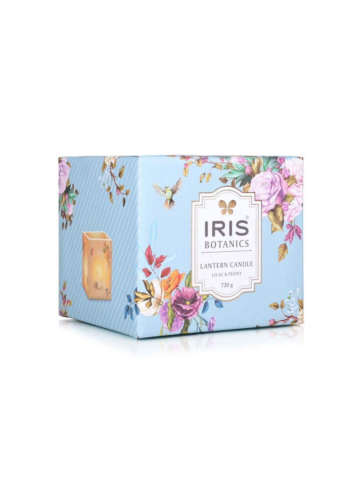 IRIS Multicolour Botanics Lilac & Peony Fragrance Lantern Candle