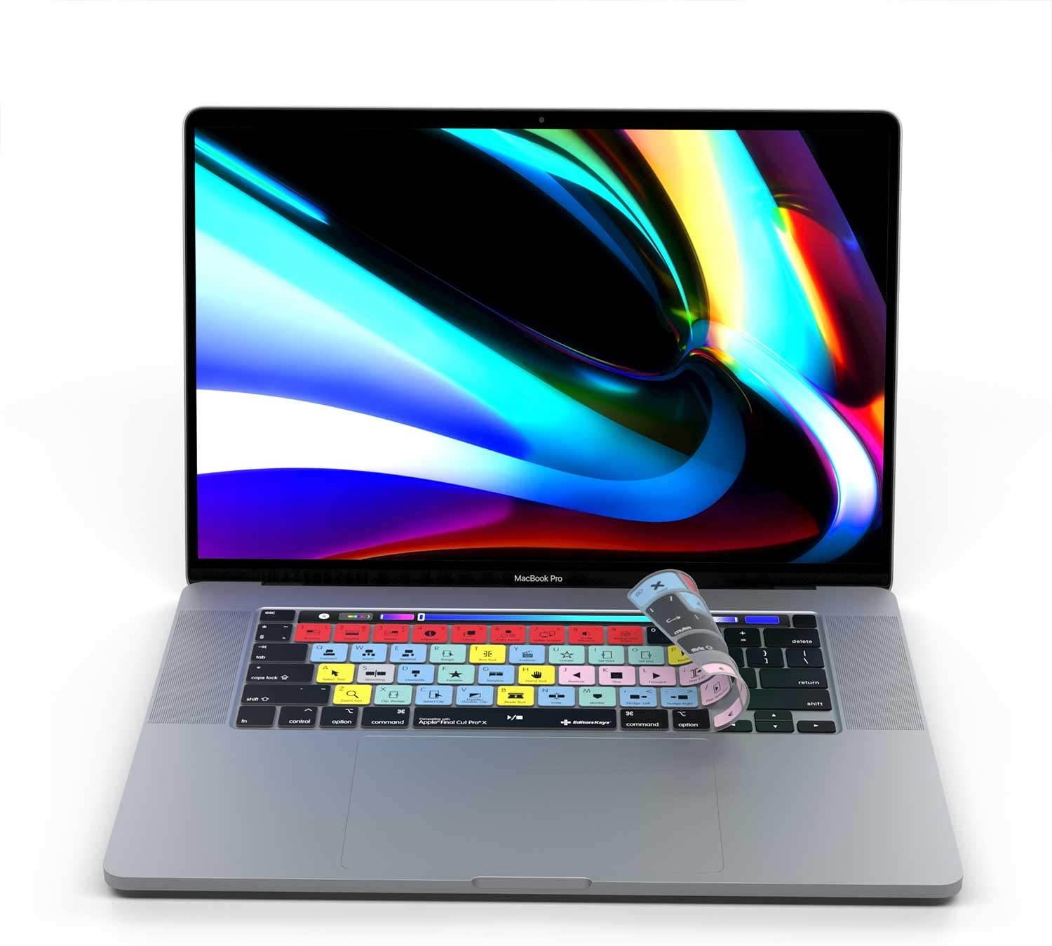 Final Cut Pro X Keyboard Cover for 13" & 16" MacBook Pro 2020+ | Genuine Shortcut Cover by Editors Keys | Will not fit Other MacBook Models