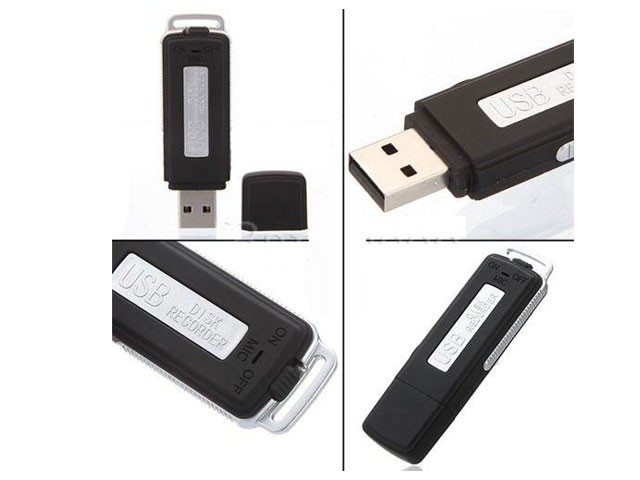 USB Disk Flash Drive  Audio Voice Recorder U disk Voice Recorder Surevillance Build in 8GB Memory