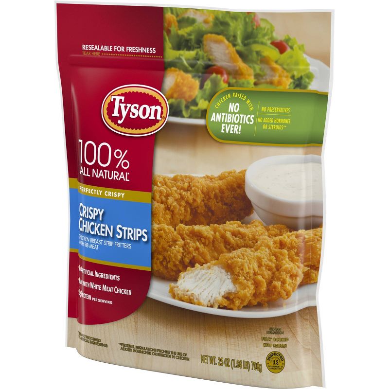 Tyson All Natural Crispy Chicken Strips - Frozen - 25oz