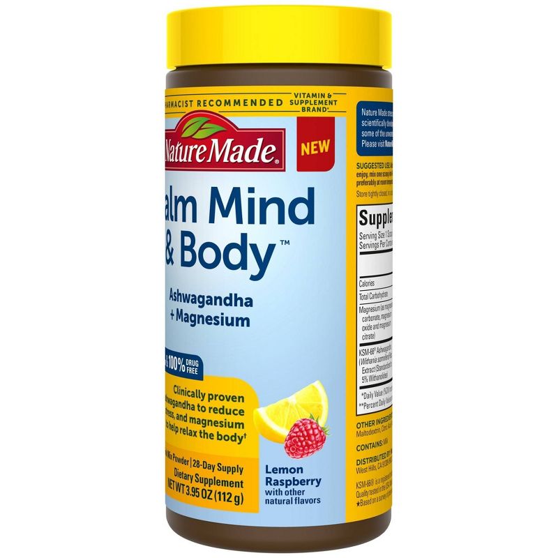 Nature Made Stress Solutions Calm Mind & Body Powder Drink Mix - 3.95oz