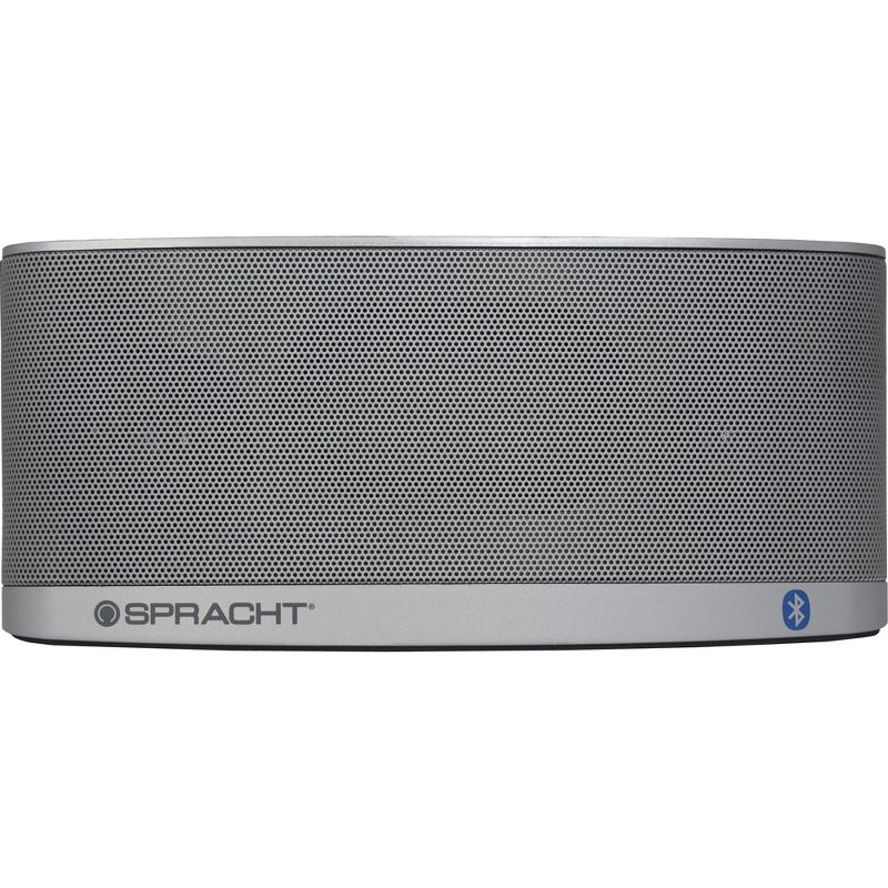 Spracht Blunote2.0 Portable Bluetooth Speaker System - 10 W RMS - Silver - Battery Rechargeable - USB