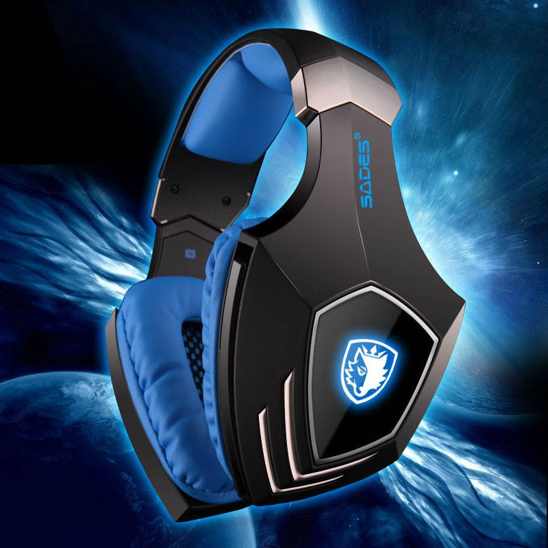 SADES A60 Gaming Headset Headphone with Vibration Function and 7.1 Surround Sound Professional Gaming Headphone Earphone