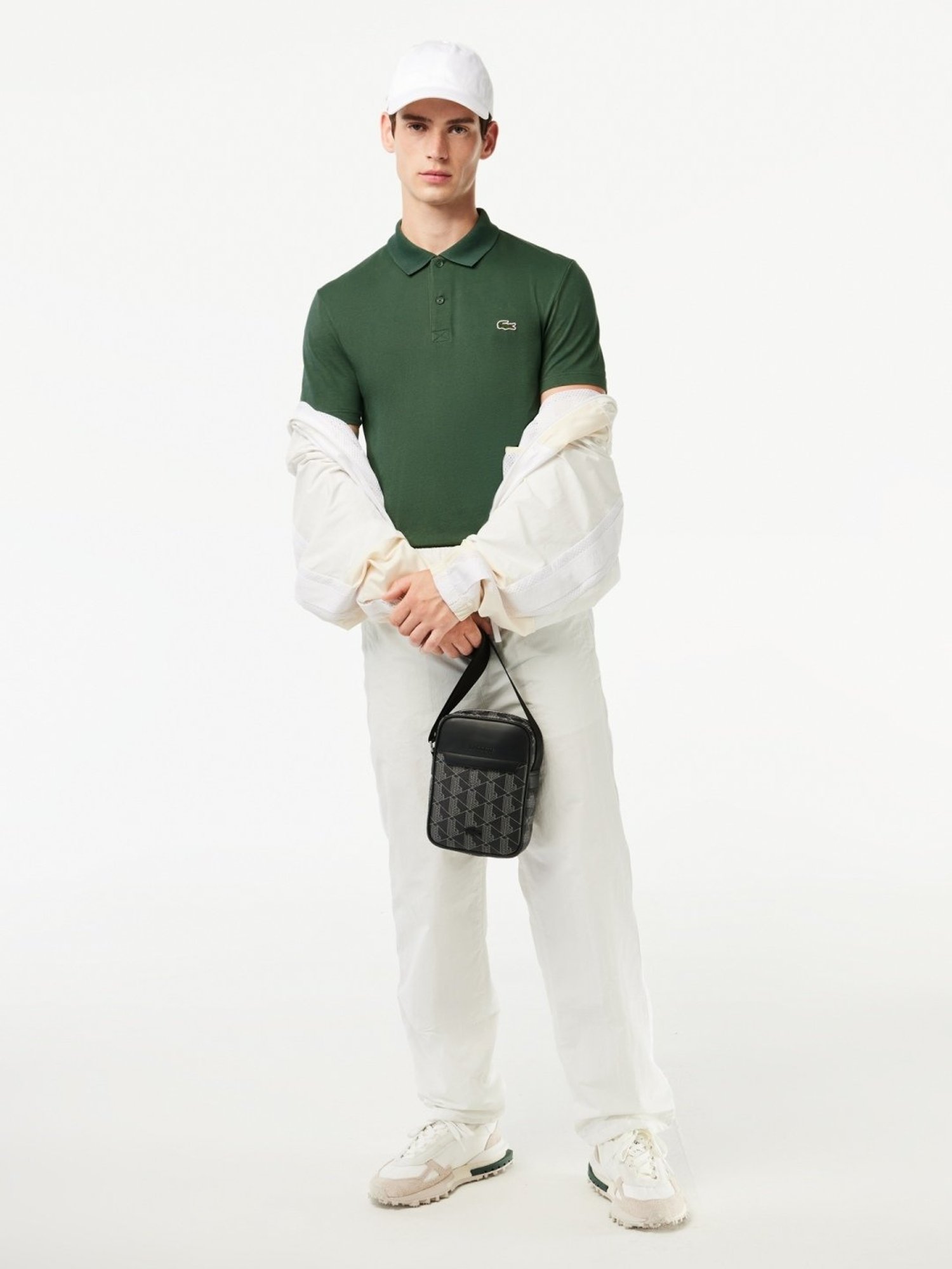 Lacoste Green Cotton Regular Fit Polo T-Shirt