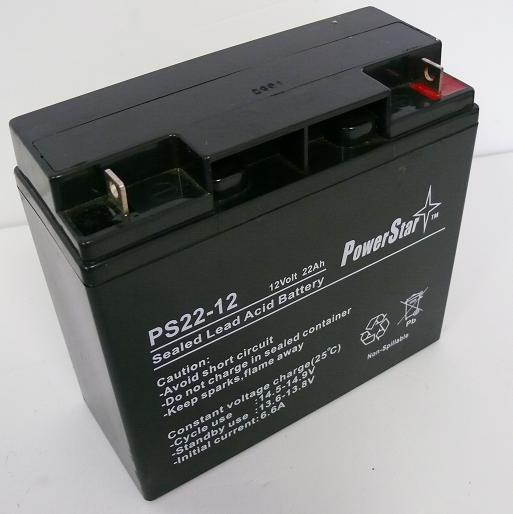 PowerStar--HIGH RATE 12V 22AH Battery replaces wp17-12 d5745 6dzm17 lcr12v17cp ca12180