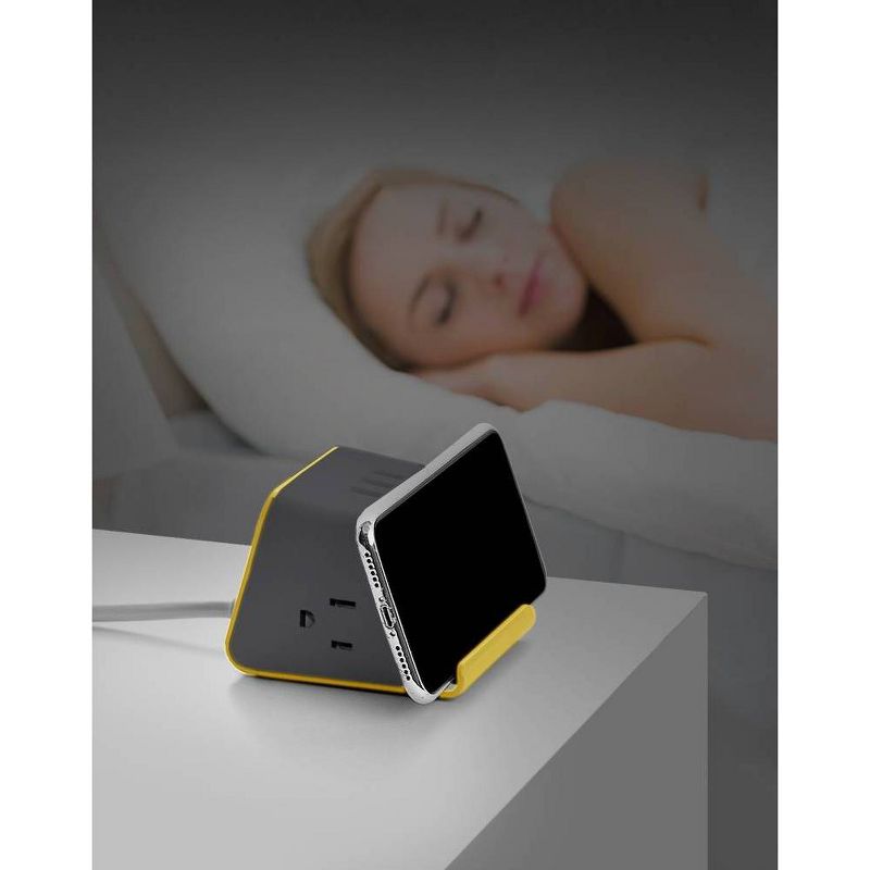 MyDesktop 29W Wireless Charging Stand with 3 USB Ports and 2 Power Outlets