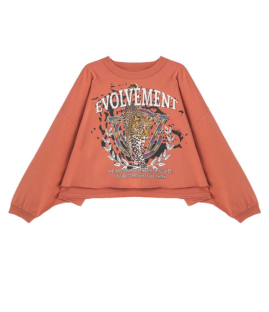 Truce Big Girls 7-16 3/4 Sleeve Evolvement Tee