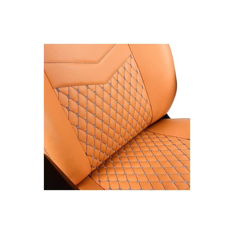 ICON Gaming Chair - Office Chair - Desk Chair - Real Leather - Midnight Blue/Graphite