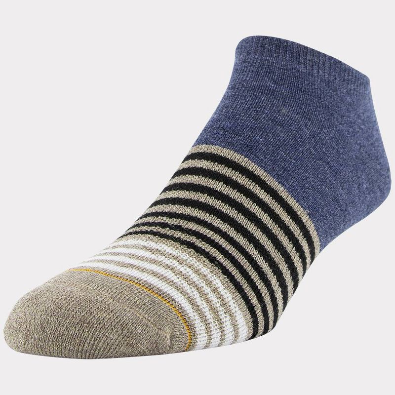 Signature Gold by GOLDTOE Men's 3pk Casual GT Striped No Show Socks - 6-12.5