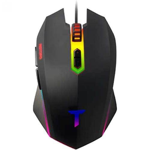 RIOTORO AUROX FPS Gaming Mouse with RGB Multicolor Lighting, (BLACK) 8 Programmable Buttons, 10,000 dpi Optical Sensor, On-the-fly DPI Shifting, Adjustable DPI Sniper Button