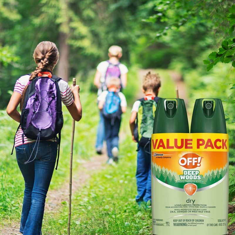 OFF! Deep Woods Dry Insect Repellent VIII - 4oz/2ct