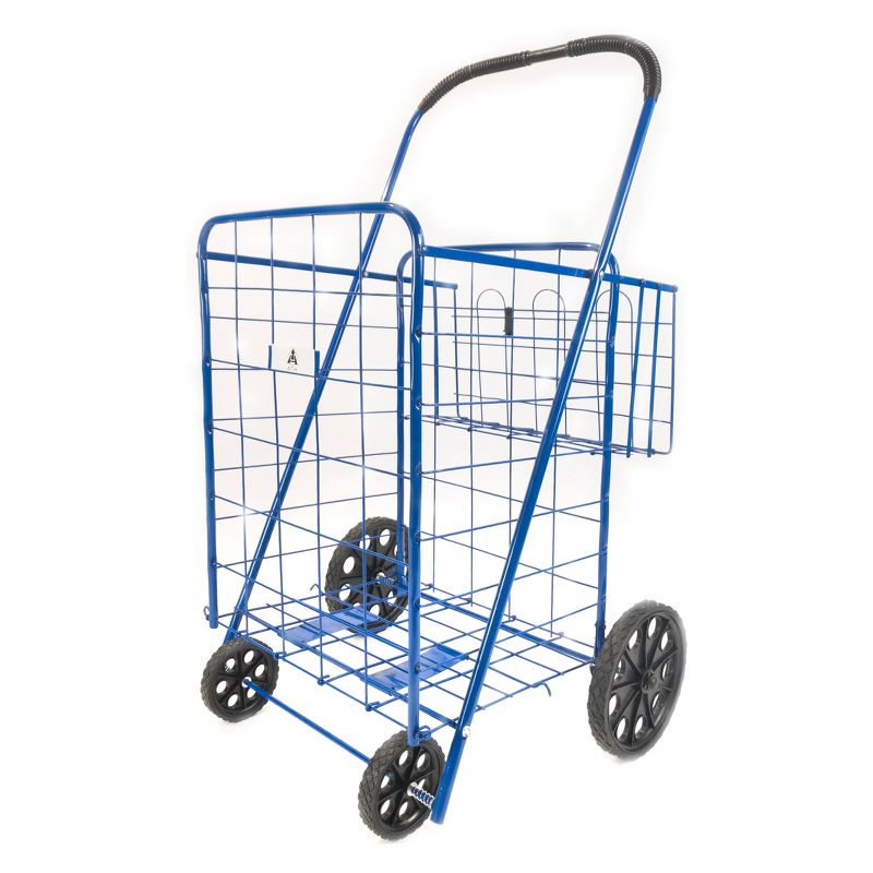 ATHome 43"X21"X3.5" Shopping Utility Storage Cart Blue