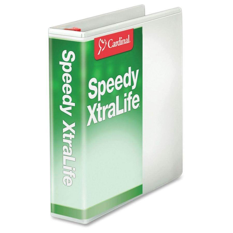 Cardinal Speedy XtraLife Non-Stick Locking Slant-D Ring Binder 2" Cap 11 x 8 1/2