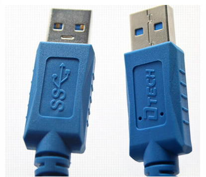 DTECH CU0121 6 ft. Blue USB 3.0 A Male to A Male Cable 6 feet