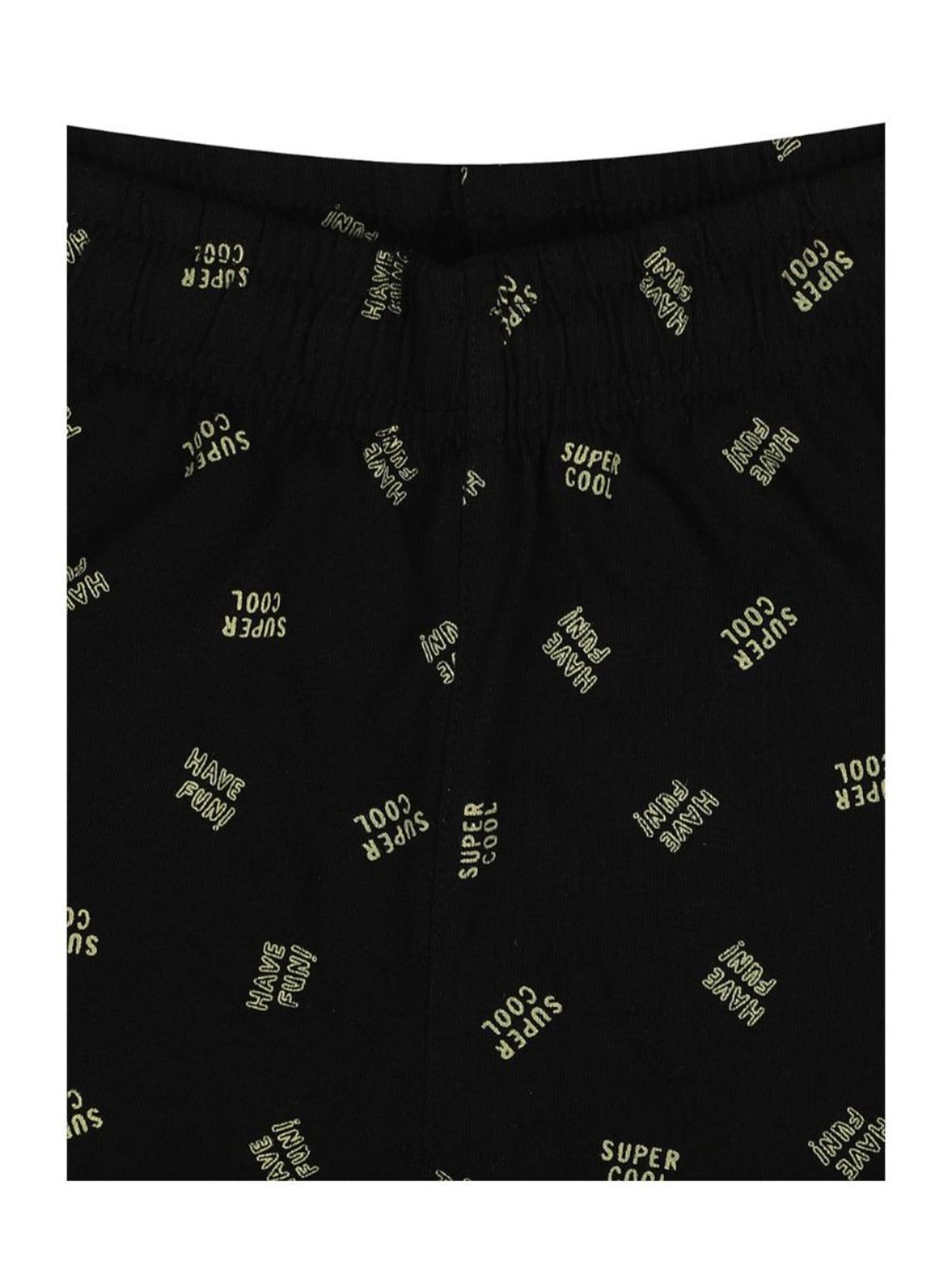 Proteens Kids Black Printed Shorts