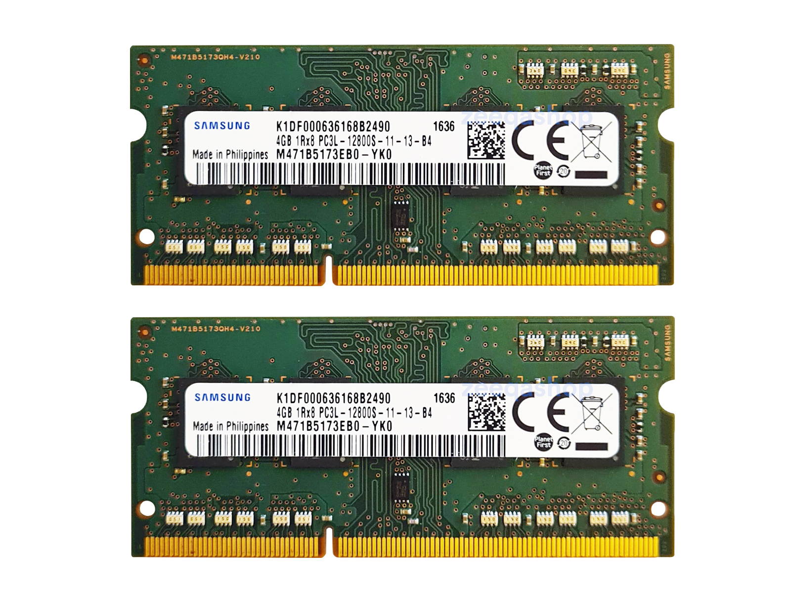 Samsung M471B5173DBO-YKO 8GB (2 X 4GB) DDR3L 1600MHz Laptop RAM ~ PC3L-12800S SODIMM Memory 1Rx8 1.35v VAT