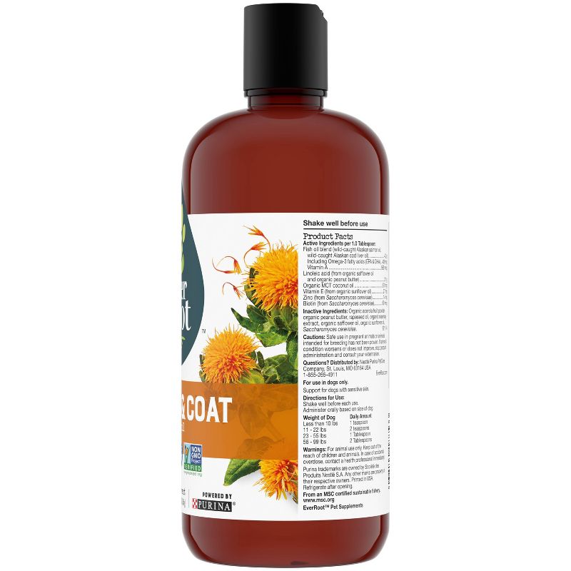 Purina EverRoot Skin & Coat Organic Dog Supplement Oil - 16oz