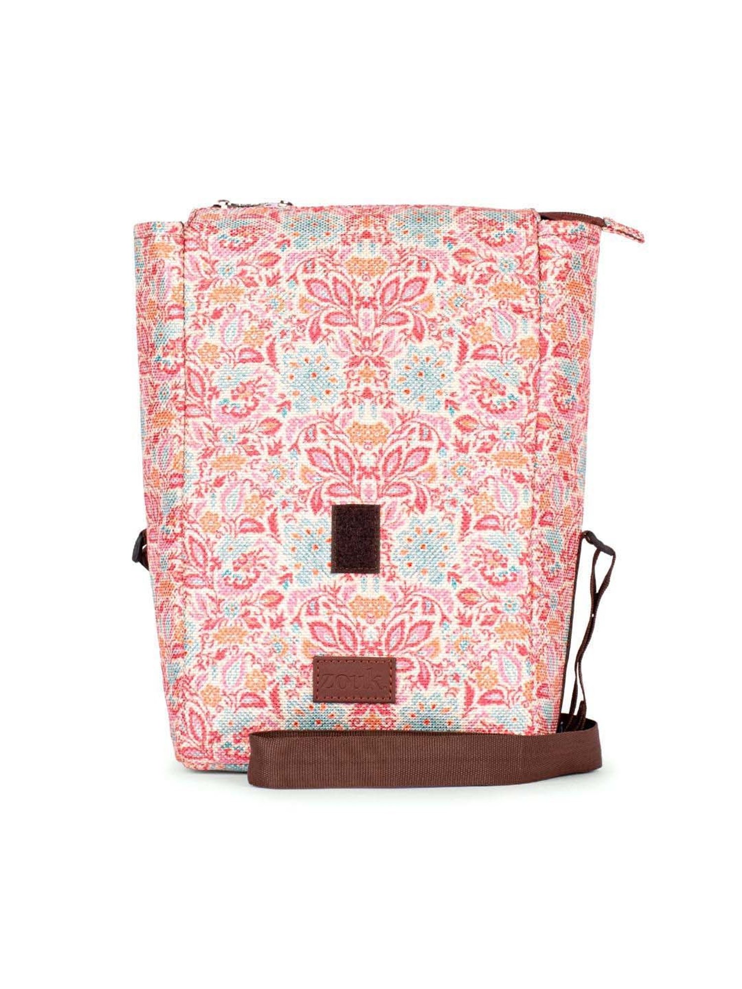 ZOUK Red Floral Handbag