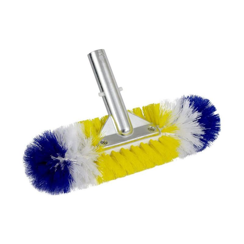 Blue Torrent 12" 360 Degree Brush Around Polypropylene Bristles Above and In Ground Swimming Pool Wall and Floor Cleaning Brush Attachment Accessory