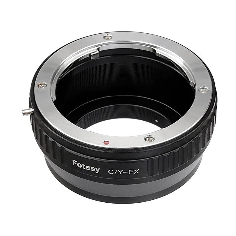 Contax Yashica CY Lens to Fuji X Adapter CY Mount to X Mount ConverterCompatible with Fujifilm XPro1 XPro2 XPro3 XE2 XE3 XA5 XA7 XA10 XT1 XT2 XT3 XT10 XT20 XT30 XT100 XH1 FXCY Black