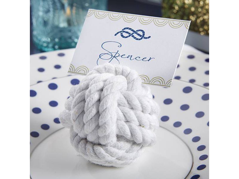 12ct Nautical Cotton Rope Place Card Holder