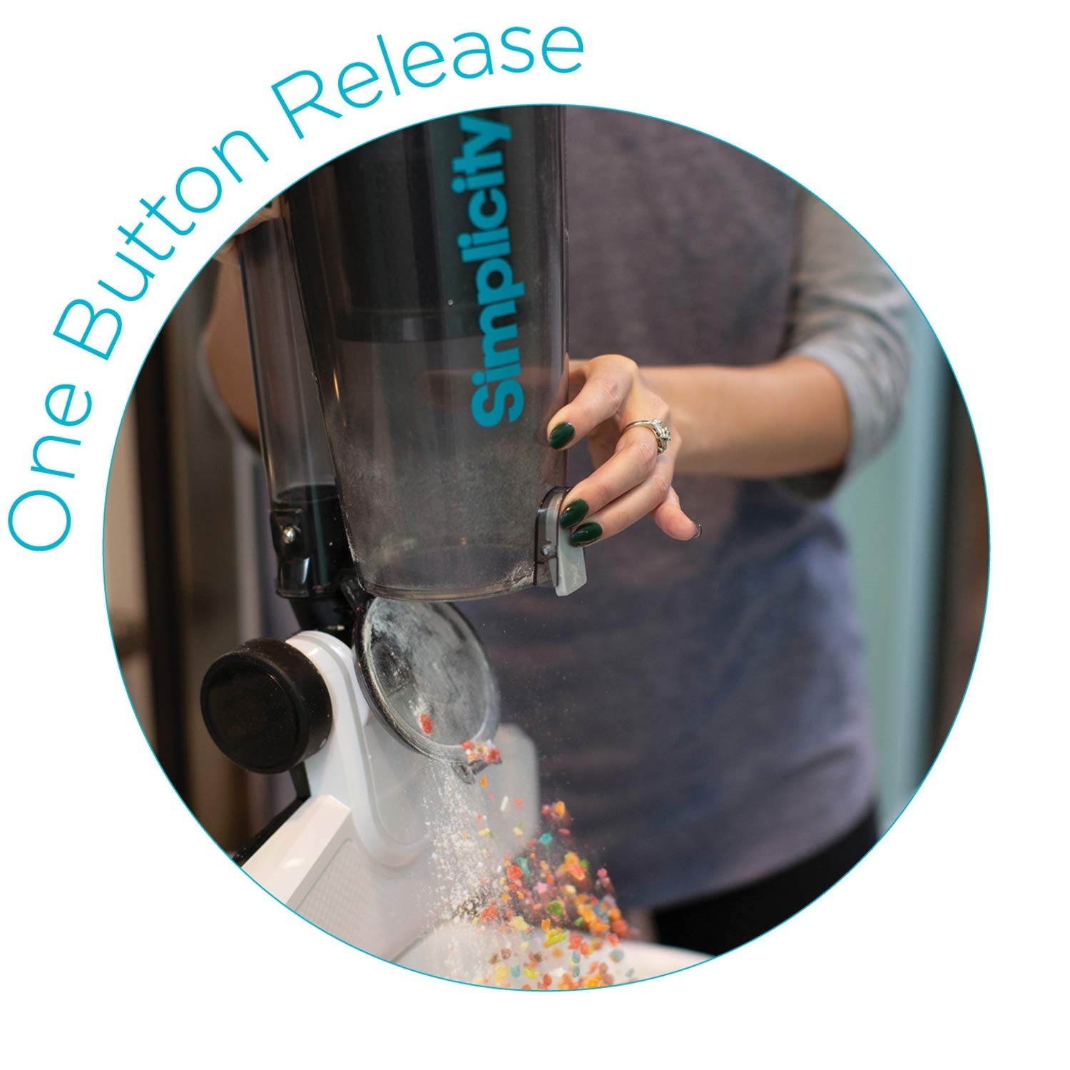 Simplicity S60 Spiffy Bagless Stick Vacuum Cleaner | HEPA Media Filter| Bagless | Corded | Hardwood