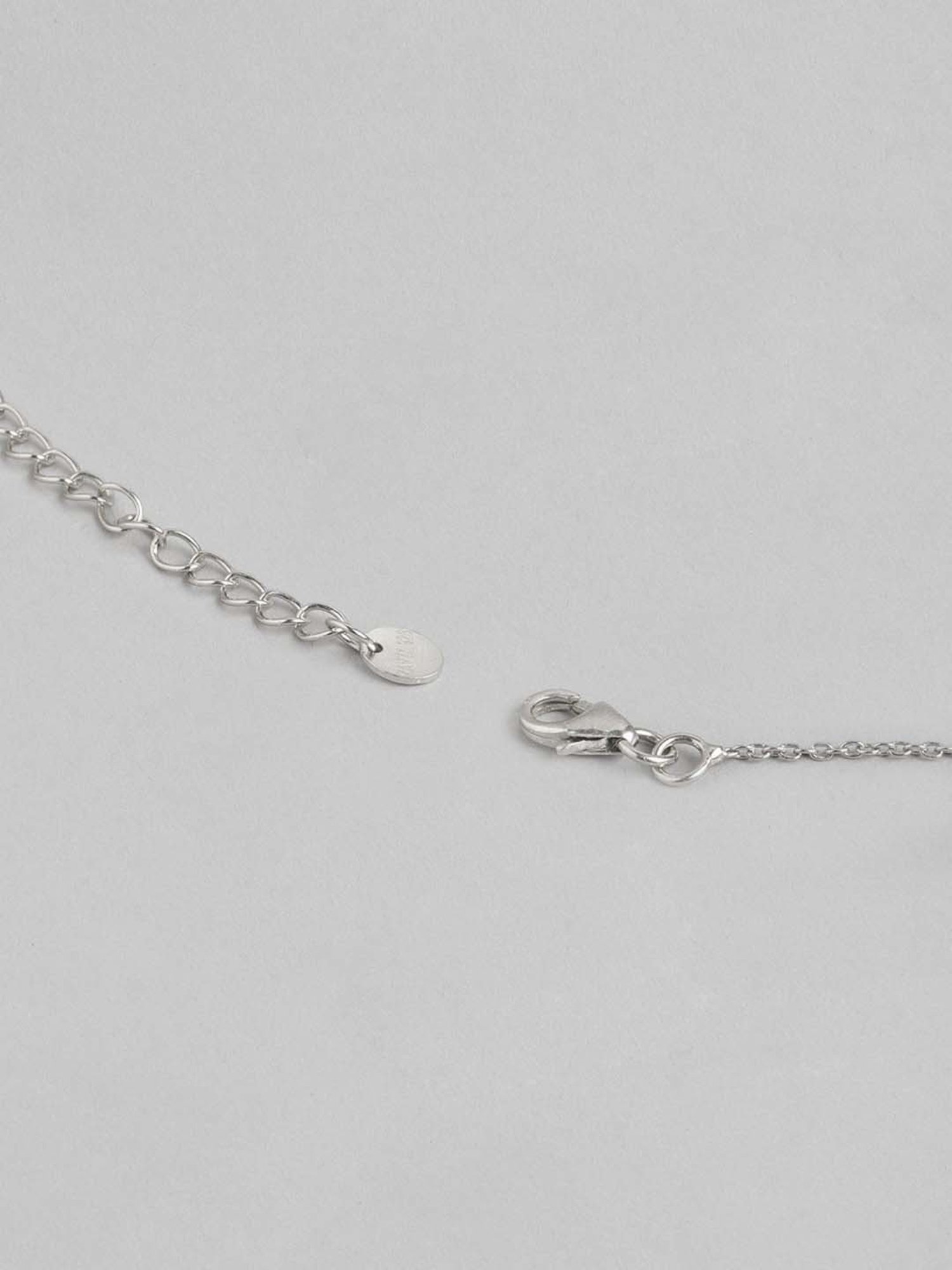 Zavya 925 Silver Radiant Vows CZ Rhodium-Plated Mangalsutra for Women