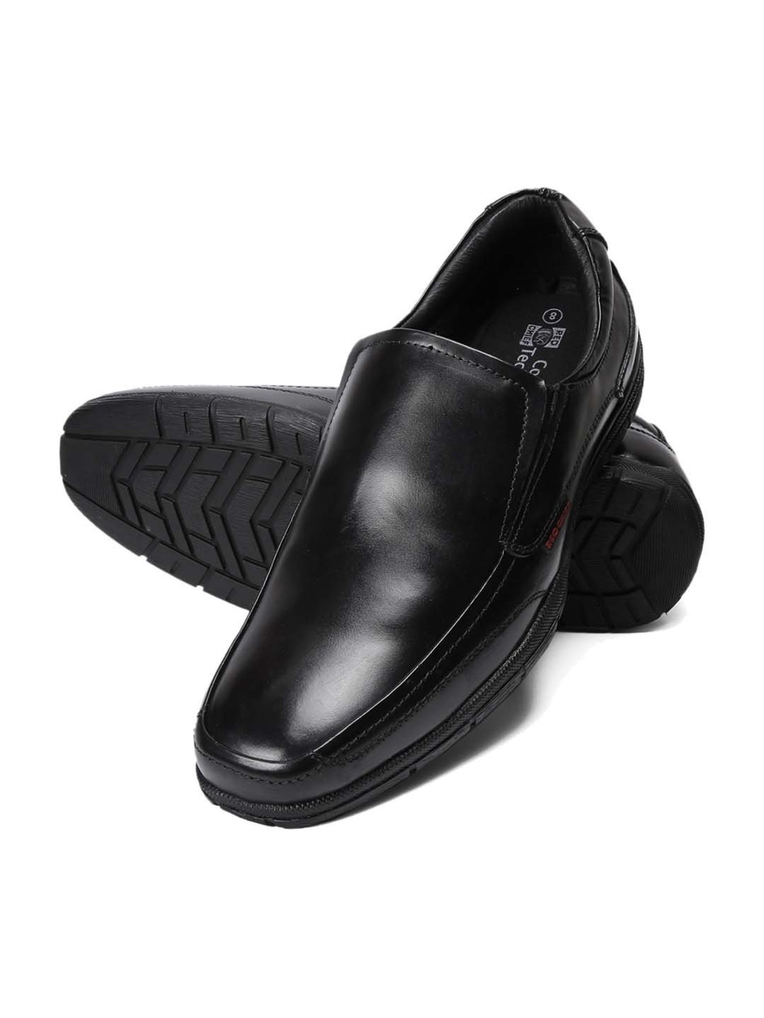 Red Chief Men's Black Formal Slip-Ons