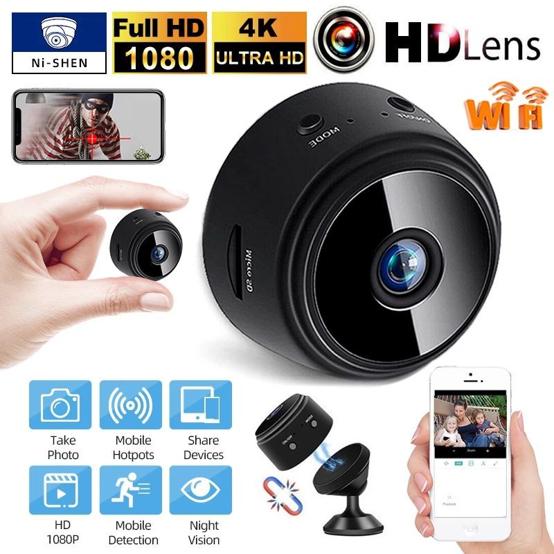 1080P HD IP mini camera wireless Wifi security remote control surveillance night vision hidden mobile detection camera