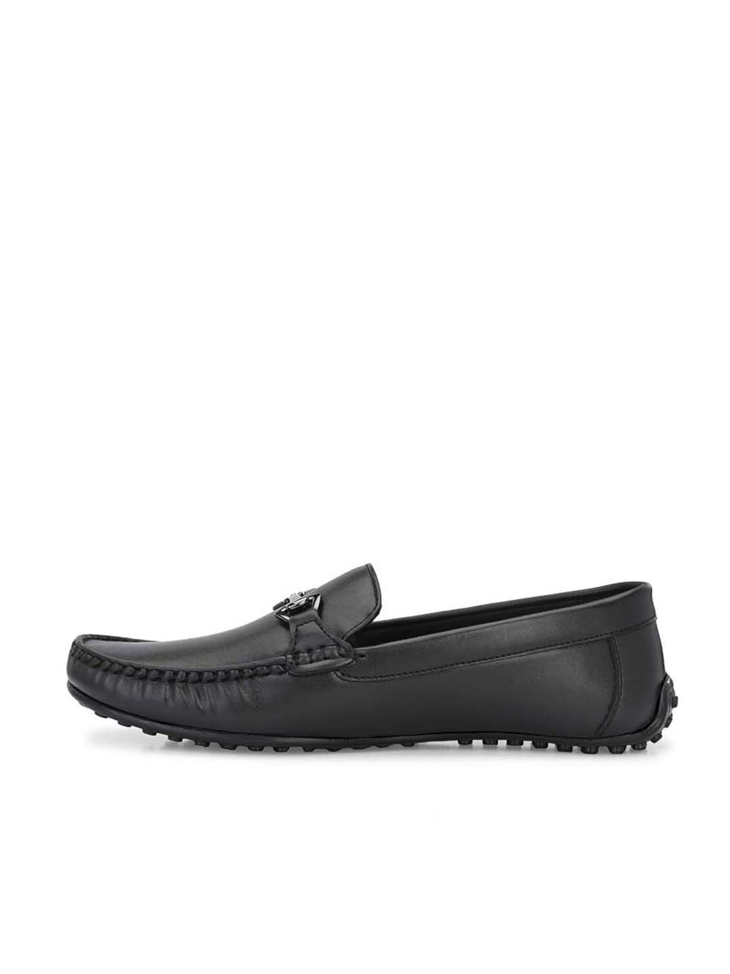 Eego Italy Men's Black Casual Loafers